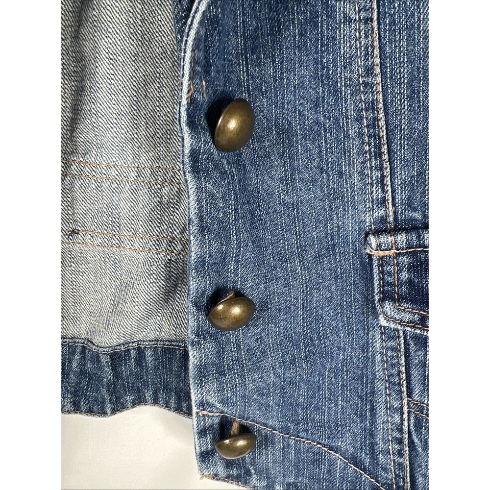 Carols Denims Vest‎ Sz Large Metal Buttons - Picture 10 of 16